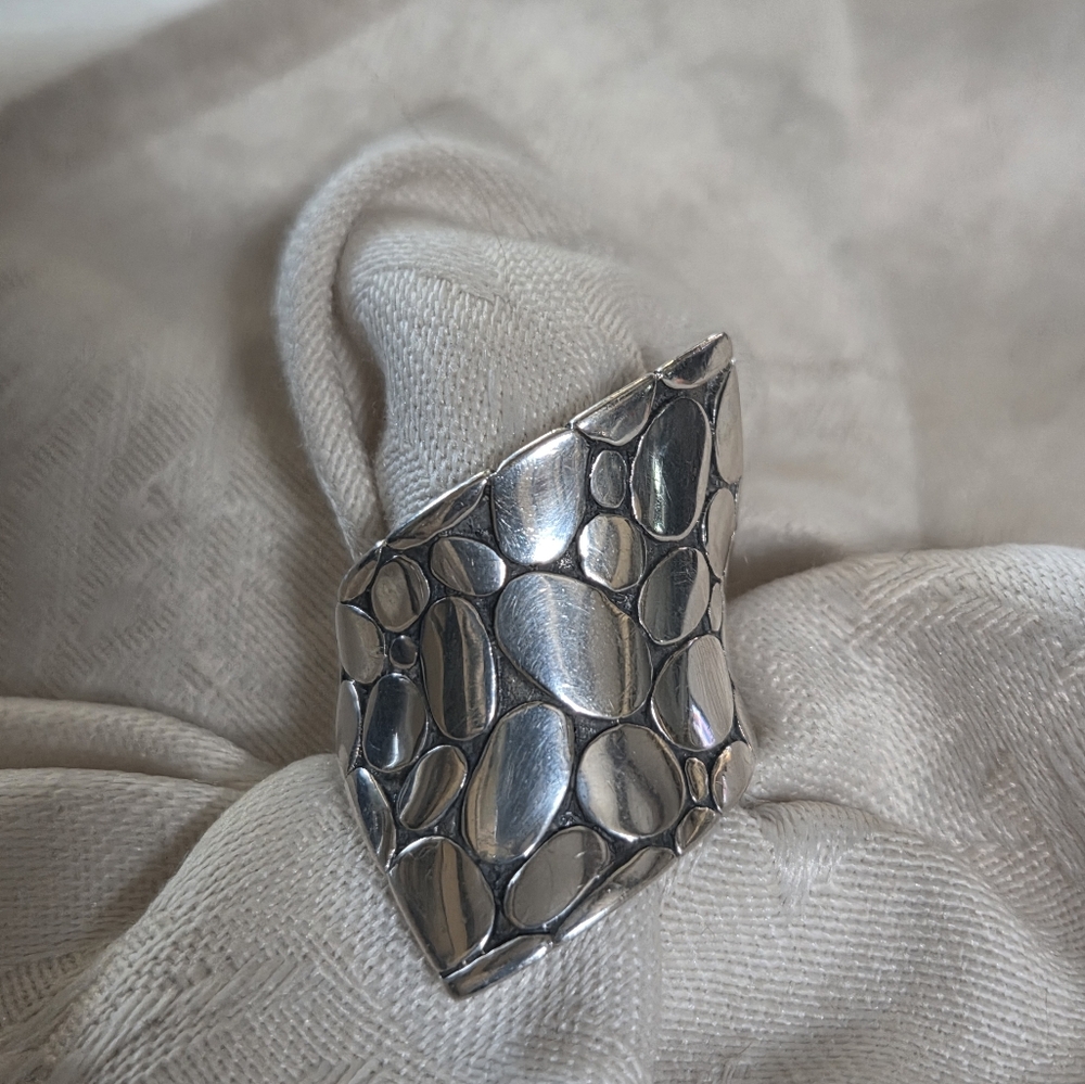 John Hardy Kali Contour Ring, SS, Size 7 - Picture 8 of 9